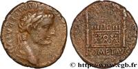 LES JULIO-CLAUDIENS (27 avant J.C. à 69 après J.C. As à l'autel de Lyon TIBÈRE Lyon c. 12-14 AD. (24mm, 10,98g, 1h) -