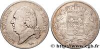 FRANCE 5 francs Louis XVIII, tête nue LOUIS XVIII Lille 1818 (37mm, 24,50g, 6h) -