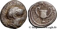 Classique 1 (480 à 400 avant J.C.) Obole ÉOLIDE - ÎLE DE LESBOS - METHYMNA Methymna, Lesbos c. 450/440 - 406 AC. (8,5mm, 0,46g, 9h) -