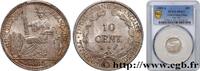 INDOCHINE FRANÇAISE 10 Centièmes INDOCHINE FRANÇAISE Paris 1885 (19mm, 2,72g, 6h) -