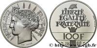 FRANCE Belle Épreuve 100 francs - Fraternité COMMÉMORATIVES MONNAIE DE PARIS 1988 (31mm, 15g, 6h) -