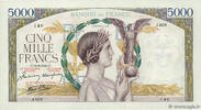FRANCE 5000 Francs VICTOIRE Impression à plat FRANCE 5000 Francs VICTOIRE Impression à plat 1941 TTB+ -