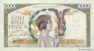 FRANCE 5000 Francs VICTOIRE Impression à plat FRANCE 5000 Francs VICTOIRE Impression à plat 1941 TTB+ -