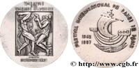 FRANCE Médaille, Théâtre des Champs-Elysées, Festival int SPECTACLES : CIRQUE, THÉÂTRE, CINÉMA, JEUX, CONCERT Monnaie de Paris 1987 (68,5mm, 155,78g, 12h) -
