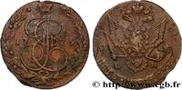RUSSIE 5 Kopecks Catherine II RUSSIE Ekaterinbourg 1779 (40,90mm, 56,63g, 12h) -