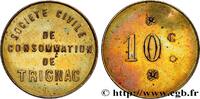 NECESSITÉ (MONNAIES ET JETONS DE... ) THEMES DIVER 10 Centimes Société civile de consommation NECESSITÉ (MONNAIES ET JETONS DE... ) THEMES DIVERS Trignac n.d. (21,5mm, 2,05g, 12h) -