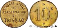 NECESSITÉ (MONNAIES ET JETONS DE... ) THEMES DIVER 10 Centimes Société civile de consommation NECESSITÉ (MONNAIES ET JETONS DE... ) THEMES DIVERS Trignac n.d. (21mm, 2,15g, 12h) -