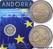 ANDORRE (PRINCIPAUTÉ) Coin-card 2 Euro ACCORD MONÉTAIRE ENTRE L’UE ET AN ANDORRE (PRINCIPAUTÉ) 2022 (25,75mm, 8,50g, 12h) -