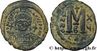 L'EMPIRE D'ANASTASE À MAURICE TIBÈRE (491-602) Follis JUSTINIEN Ier Constantinople 542-543 (35mm, 20,83g, 7h) -