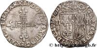 FRANCE Quart d'écu de Navarre LOUIS XIII LE JUSTE Saint-Palais 1611 (28mm, 9,56g, 7h) -