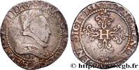 FRANCE Franc au col plat HENRI III Rouen 1585 (32,5mm, 13,74g, 10h) -