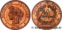 FRANCE 10 centimes Cérès TROISIÈME RÉPUBLIQUE Paris 1870 (30mm, 10,09g, 6h) -