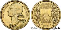 FRANCE Essai du concours de 20 centimes par Lagriffoul CINQUIÈME RÉPUBLIQUE Paris 1961 (23,5mm, 3,98g, 6h) -