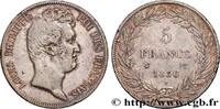 FRANCE 5 francs type Tiolier sans le I, tranche en creux LOUIS-PHILIPPE Ier Lille 1830 (37mm, 24,87g, 6h) -