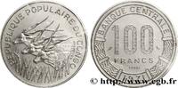 CONGO (RÉPUBLIQUE) Essai de 100 Francs type “Banque Centrale”, antilo CONGO (RÉPUBLIQUE) Paris 1971 (25mm, g, h) -