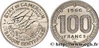 CAMEROUN Essai de 100 Francs Etat du Cameroun, commémoratio CAMEROUN Paris 1966 (25mm, g, 6h) -