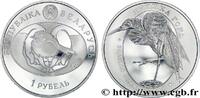 BIÉLORUSSIE 1 Rouble Proof Grande Aigrette blanche BIÉLORUSSIE Oust–Kamenogorsk 2008 (32mm, 13,16g, 12h) -