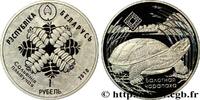 BIÉLORUSSIE 1 Rouble Proof fougère / tortue des marais BIÉLORUSSIE Varsovie 2010 (33mm, 13,16g, h) -