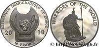 RÉPUBLIQUE DÉMOCRATIQUE DU CONGO 10 Francs Proof Guerriers du Monde : spartiate RÉPUBLIQUE DÉMOCRATIQUE DU CONGO 2010 (38mm, g, 12h) -