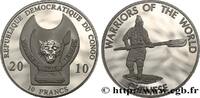 RÉPUBLIQUE DÉMOCRATIQUE DU CONGO 10 Francs Proof Guerriers du Monde : soldat chinoi RÉPUBLIQUE DÉMOCRATIQUE DU CONGO 2010 (38mm, g, 12h) -