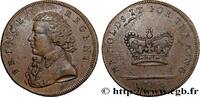 ANGLETERRE 1/2 Penny Token, Commémoration de la naissance du ANGLETERRE 1789 (25,5mm, 6,65g, 6h) -