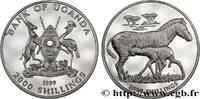 OUGANDA 2000 Shillings Proof zèbre OUGANDA 1999 (39mm, 31,10g, 12h) -