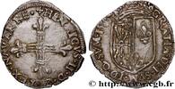 FRANCE Quart d'écu de Navarre NAVARRE-BÉARN - HENRI III DE NAVARRE, II DE BÉARN Saint-Palais 1585 (31mm, 9,66g, 12h) -