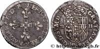 FRANCE Quart d'écu NAVARRE-BÉARN - HENRI III DE NAVARRE, II DE BÉARN Pau 1588 (29,5mm, 9,61g, 9h) -