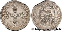 FRANCE Quart d'écu NAVARRE-BÉARN - HENRI III DE NAVARRE, II DE BÉARN Pau 1586 (29,5mm, 9,50g, 12h) -