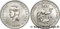 DJIBOUTI - Territoire français des AFARS et des IS Essai de 50 Francs Marianne / dromadaires DJIBOUTI - Territoire français des AFARS et des ISSAS Paris 1970 (25,5mm, g, 6h) -