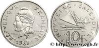 NOUVELLE CALÉDONIE Essai de 10 Francs NOUVELLE CALÉDONIE Paris 1967 (24mm, g, 6h) -