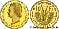 TOGO - UNION FRANÇAISE Essai de 10 Francs TOGO - UNION FRANÇAISE Paris 1956 (23,5mm, g, 6h) -