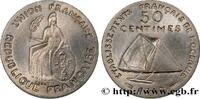 POLYNÉSIE FRANÇAISE - Océanie française Essai de 50 Centimes type sans listel POLYNÉSIE FRANÇAISE - Océanie française Paris 1948 (18mm, 2,67g, 6h) -