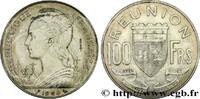 ÎLE DE LA RÉUNION 100 Francs Essai ÎLE DE LA RÉUNION Paris 1964 (24mm, g, 6h) -