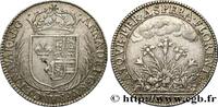 FRANCE Jeton Ar 27, réconciliation du roi et de la reine ANNE D'AUTRICHE Paris 1637 (27mm, 5,65g, 6h) -