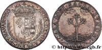 FRANCE Lis à trois fleurs épanouies ANNE D'AUTRICHE 1638 (27mm, 5,31g, 6h) -