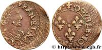 FRANCE Double tournois, type 14 LOUIS XIII LE JUSTE Bordeaux 1639 (19mm, 2,50g, 6h) -