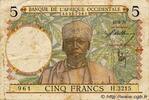 AFRIQUE OCCIDENTALE FRANÇAISE 5 Francs AFRIQUE OCCIDENTALE FRANÇAISE 5 Francs 1937 TB -