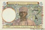 AFRIQUE OCCIDENTALE FRANÇAISE 5 Francs AFRIQUE OCCIDENTALE FRANÇAISE 5 Francs 1942 pr.NEUF -