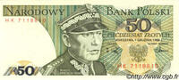 POLOGNE 50 Zlotych POLOGNE 50 Zlotych 1988 NEUF -