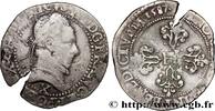 FRANCE Demi-franc au col plat HENRI III Amiens 1587 (29mm, 6,96g, 5h) -