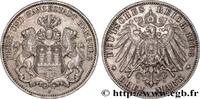 ALLEMAGNE - VILLE LIBRE DE HAMBOURG 3 Mark ALLEMAGNE - VILLE LIBRE DE HAMBOURG Hambourg 1908 (33mm, 16,63g, 12h) -