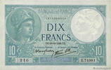 FRANCE 10 Francs MINERVE modifié FRANCE 10 Francs MINERVE modifié 1939 SPL -