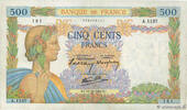 FRANCE 500 Francs LA PAIX FRANCE 500 Francs LA PAIX 1940 TTB -