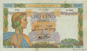 FRANCE 500 Francs LA PAIX FRANCE 500 Francs LA PAIX 1943 TB+ -
