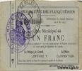 FRANCE régionalisme et divers 1 Franc FRANCE régionalisme et divers 1 Franc 1915 TTB -
