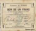 FRANCE régionalisme et divers 1 Franc FRANCE régionalisme et divers 1 Franc 1915 TB -