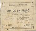 FRANCE régionalisme et divers 1 Franc FRANCE régionalisme et divers 1 Franc 1915 TB+ -