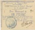 FRANCE régionalisme et divers 1 Franc FRANCE régionalisme et divers 1 Franc 1914 TTB -