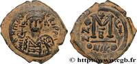 L'EMPIRE D'ANASTASE À MAURICE TIBÈRE (491-602) Follis MAURICE TIBÈRE Nicomédie 587-588 (29mm, 11,25g, 6h) -